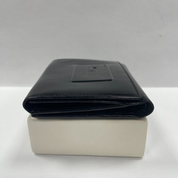 Gucci Patent Leather Compact Bifold Wallet - Black - Preowned - Picture 7 of 11